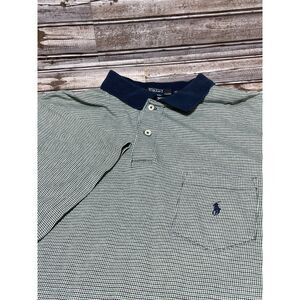 Polo Ralph Lauren Men's Polo Chest‎ Pockets Green Blue Size XL